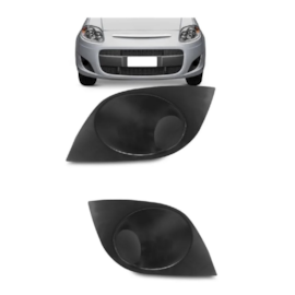 Par Grade Farol Milha PALIO 2012 a 2018 S Furo Preto Par Grade Farol Milha PALIO 2012 a 2018 S Furo Preto