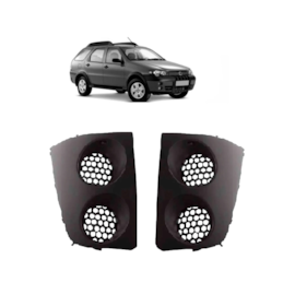 Par Grade Farol Milha PALIO WEEKEND 05 a 08 S Furo Preto Par Grade Farol Milha PALIO WEEKEND 05 a 08 S Furo Preto