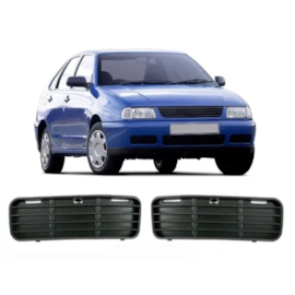 Par Grade Farol Milha POLO CLASSIC 1999 a 2002 S Furo Preto Par Grade Farol Milha POLO CLASSIC 1999 a 2002 S Furo Preto