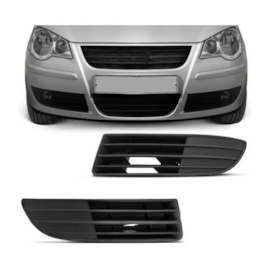 Par Grade Farol Milha POLO HATCH SEDAN 06 a 11 S Furo Preto Par Grade Farol Milha POLO HATCH SEDAN 06 a 11 S Furo Preto