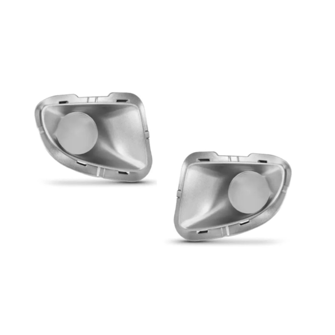 Par Grade Farol Milha PUNTO 2007 a 2011 S Furo Prata Par Grade Farol Milha PUNTO 2007 a 2011 S Furo Prata