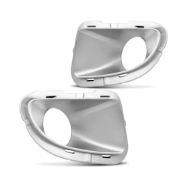 Par Grade Farol Milha PUNTO 2007 a 2012 C Furo Prata Par Grade Farol Milha PUNTO 2007 a 2012 C Furo Prata