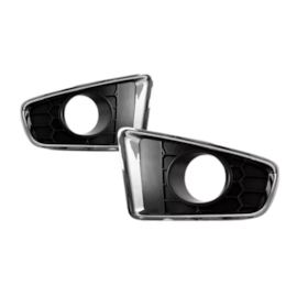 Par Grade Farol Milha SANDERO 11 a 14 C Furo Preto Aro Croma Par Grade Farol Milha SANDERO 11 a 14 C Furo Preto Aro Croma