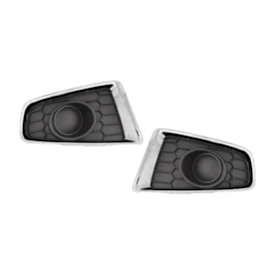 Par Grade Farol Milha SANDERO 11 a 14 S Furo Preto Aro Croma Par Grade Farol Milha SANDERO 11 a 14 S Furo Preto Aro Croma