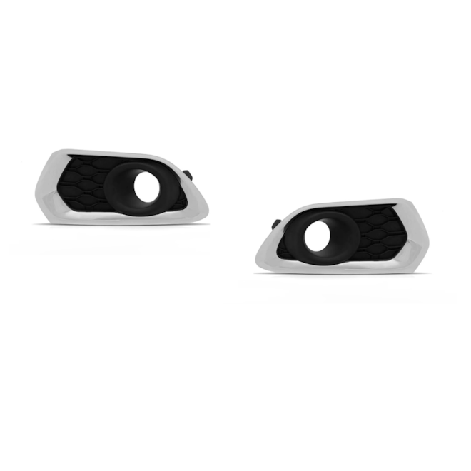 Par Grade Farol Milha SANDERO 15 a 22 C Furo Preto Aro Croma Par Grade Farol Milha SANDERO 15 a 22 C Furo Preto Aro Croma