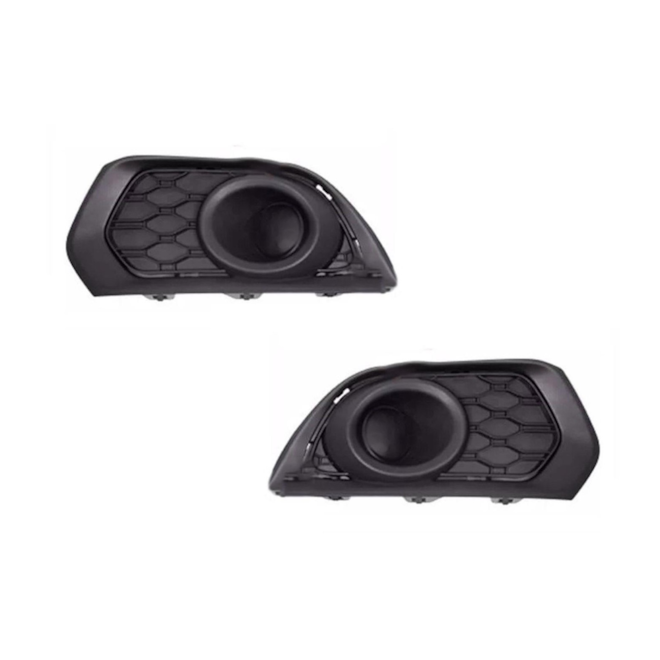 Par Grade Farol Milha SANDERO 2015 a 2022 Sem Furo Preto Par Grade Farol Milha SANDERO 2015 a 2022 Sem Furo Preto