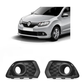 Par Grade Farol Milha SANDERO 2016 a 2019 C Furo Preto Par Grade Farol Milha SANDERO 2016 a 2019 C Furo Preto