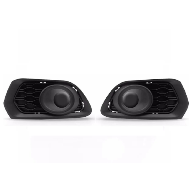 Par Grade Farol Milha SANDERO 2016 a 2019 S Furo Preto Par Grade Farol Milha SANDERO 2016 a 2019 S Furo Preto