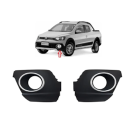 Par Grade Farol Milha SAVEIRO CROSS GOL 13 a 16 Pret Aro Cro Par Grade Farol Milha SAVEIRO CROSS GOL 13 a 16 Pret Aro Cro