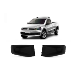 Par Grade Farol Milha SAVEIRO G6 2013 a 2016 S Furo Preto Par Grade Farol Milha SAVEIRO G6 2013 a 2016 S Furo Preto