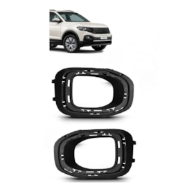 Par Grade Farol Milha T-CROSS 2019 a 2022 Preto Sem Aro Par Grade Farol Milha T-CROSS 2019 a 2022 Preto Sem Aro