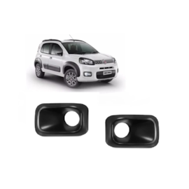 Par Grade Farol Milha UNO ATTRACTIVE 15 a 17 C Furo Preto Par Grade Farol Milha UNO ATTRACTIVE 15 a 17 C Furo Preto