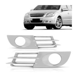 Par Grade Farol Milha VECTRA GT 2006 a 2009 C Furo Cromado Par Grade Farol Milha VECTRA GT 2006 a 2009 C Furo Cromado