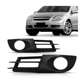 Par Grade Farol Milha VECTRA GT 2006 a 2009 C Furo Preto Par Grade Farol Milha VECTRA GT 2006 a 2009 C Furo Preto