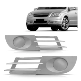 Par Grade Farol Milha VECTRA GT 2006 a 2009 S Furo Cromado Par Grade Farol Milha VECTRA GT 2006 a 2009 S Furo Cromado