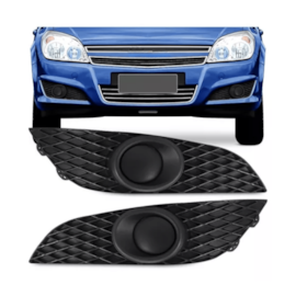 Par Grade Farol Milha VECTRA GT 2009 a 2011 S Furo Preto Par Grade Farol Milha VECTRA GT 2009 a 2011 S Furo Preto