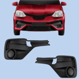 Par Grade Parachoque ETIOS 18 A 20 Preto Sem Milha Par Grade Parachoque ETIOS 18 A 20 Preto Sem Milha