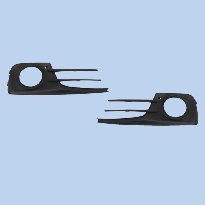 Par Grade Parachoque FOX 15 a 18 Preta Com Milha Par Grade Parachoque FOX 15 a 18 Preta Com Milha