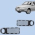 Par Grade Parachoque GOL G3 00 a 03 Com Furo