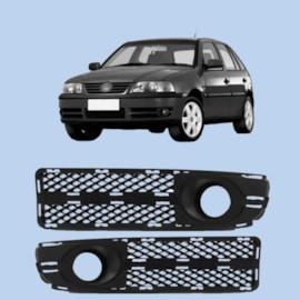 Par Grade Parachoque GOL G3 04 a 05 Com Furo Milha