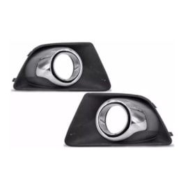 Par Grade (Tela) Milha ECOSPORT 2013 a 2017 moldura Cromado Par Grade (Tela) Milha ECOSPORT 2013 a 2017 moldura Cromado