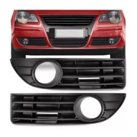 Par Grade Tela Parachoque POLO 2007 a 2011 Com Milha Par Grade Tela Parachoque POLO 2007 a 2011 Com Milha