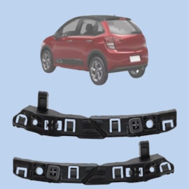 Par Guia Parachoque Traseiro C3 13 a 20 Par Guia Parachoque Traseiro C3 13 a 20