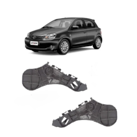Par Guia Parachoque Traseiro ETIOS HATCH 2009 a 2013 Par Guia Parachoque Traseiro ETIOS HATCH 2009 a 2013