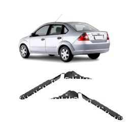 Par Guia Parachoque Traseiro FIESTA SEDAN 2003 a 2011 Par Guia Parachoque Traseiro FIESTA SEDAN 2003 a 2011