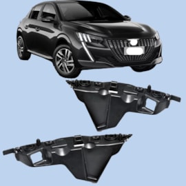 Par Guia Parachoque Traseiro PEUGEOT 208 08 a 21