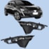Par Guia Parachoque Traseiro PEUGEOT 208 08 a 21