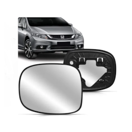 Par Lente Do Retrovisor Com Base CIVIC 2012 a 2016