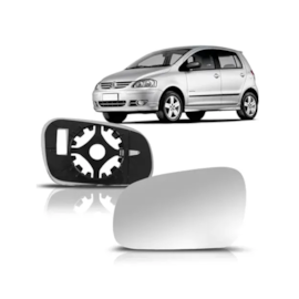 Par Lente Do Retrovisor Com Base FOX 2003 a 2010 Par Lente Do Retrovisor Com Base FOX 2003 a 2010