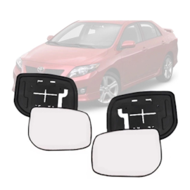Par Lente Espelho Retrovisor COROLLA 2009 a 2014 Par Lente Espelho Retrovisor COROLLA 2009 a 2014