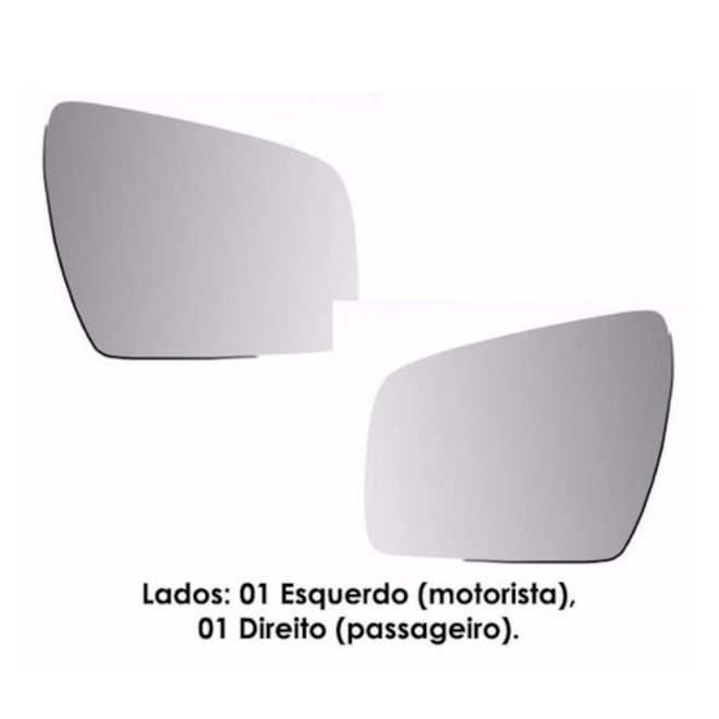 Par Lente Espelho Retrovisor Kia SOL 2009 a 2014