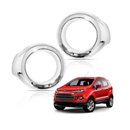 Par Moldura Aro Milha ECOSPORT 2013 a 2016 Cromado