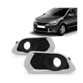 Par Moldura Grade Milha SANDERO 2015 a 2019 (cromado) Par Moldura Grade Milha SANDERO 2015 a 2019 (cromado)