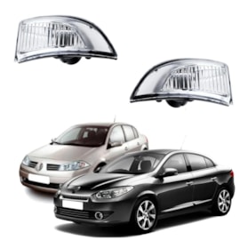 Par Pisca do Retrovisor MEGAME FLUENCE 2011 a 2014