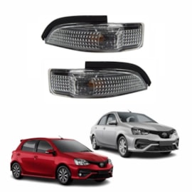 Par Pisca Seta Retrovisor ETIOS HATCH SEDAN 2013 a 2022