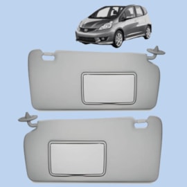 Par Quebra Sol FIT 01 a 08 Cinza Caixa Espelho Par Quebra Sol FIT 01 a 08 Cinza Caixa Espelho