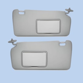 Par Quebra Sol FIT 01 a 08 Cinza Caixa Espelho Par Quebra Sol FIT 01 a 08 Cinza Caixa Espelho