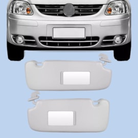 Par Quebra Sol FOX 03 a 14 Cinza Espelho Iluminação Par Quebra Sol FOX 03 a 14 Cinza Espelho Iluminação