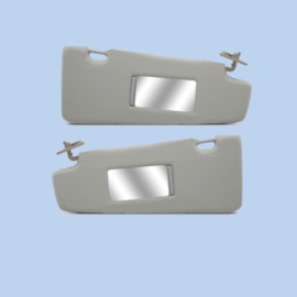 Par Quebra Sol IDEA 06 a 16 Caixa Espelho Cinza Claro Par Quebra Sol IDEA 06 a 16 Caixa Espelho Cinza Claro