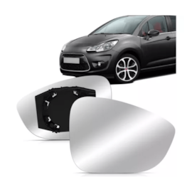 Par Subconjunto Lente Espelho Retrovisor C3 2013 a 2018 Par Subconjunto Lente Espelho Retrovisor C3 2013 a 2018