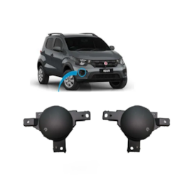 Par Tampa Grade Milha MOBI 2017 a 2020 C Furo Preto Par Tampa Grade Milha MOBI 2017 a 2020 C Furo Preto