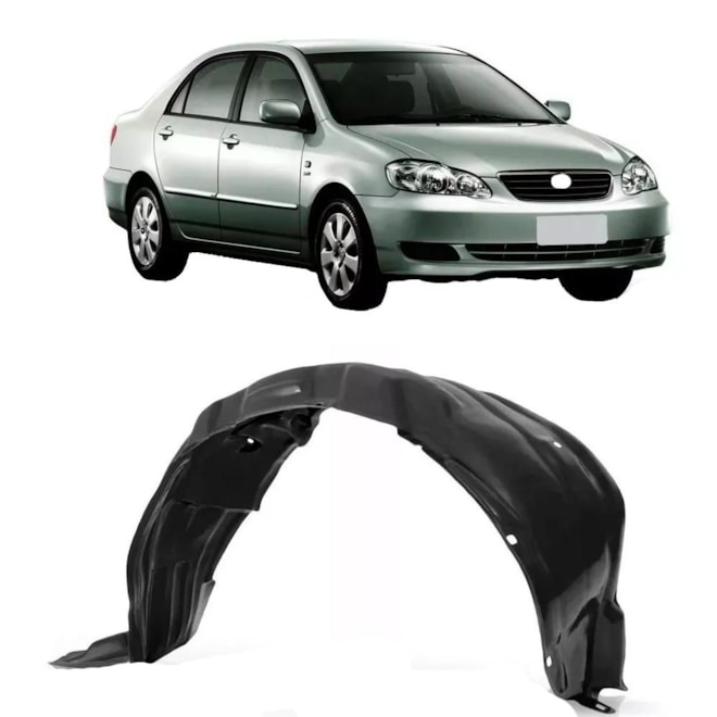 Parabarro Dianteiro COROLLA 03 À 08 Preto Direito Parabarro Dianteiro COROLLA 03 À 08 Preto Direito