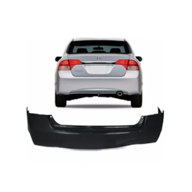Parachoque CIVIC 07 a 11 Traseiro Preto Parachoque CIVIC 07 a 11 Traseiro Preto