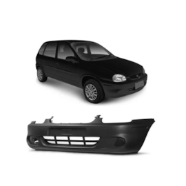 Parachoque Dianteiro CORSA HATCH PICK UP 99 a 02 Preto Text