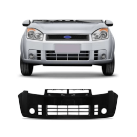 Parachoque Dianteiro FIESTA HATCH SEDAN 08 a 10 Preto C Milha