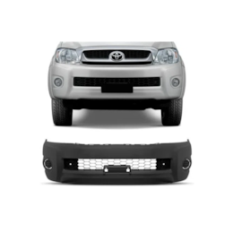 Parachoque Dianteiro HILUX 2009 a 2011 Sem Milha Com Furo